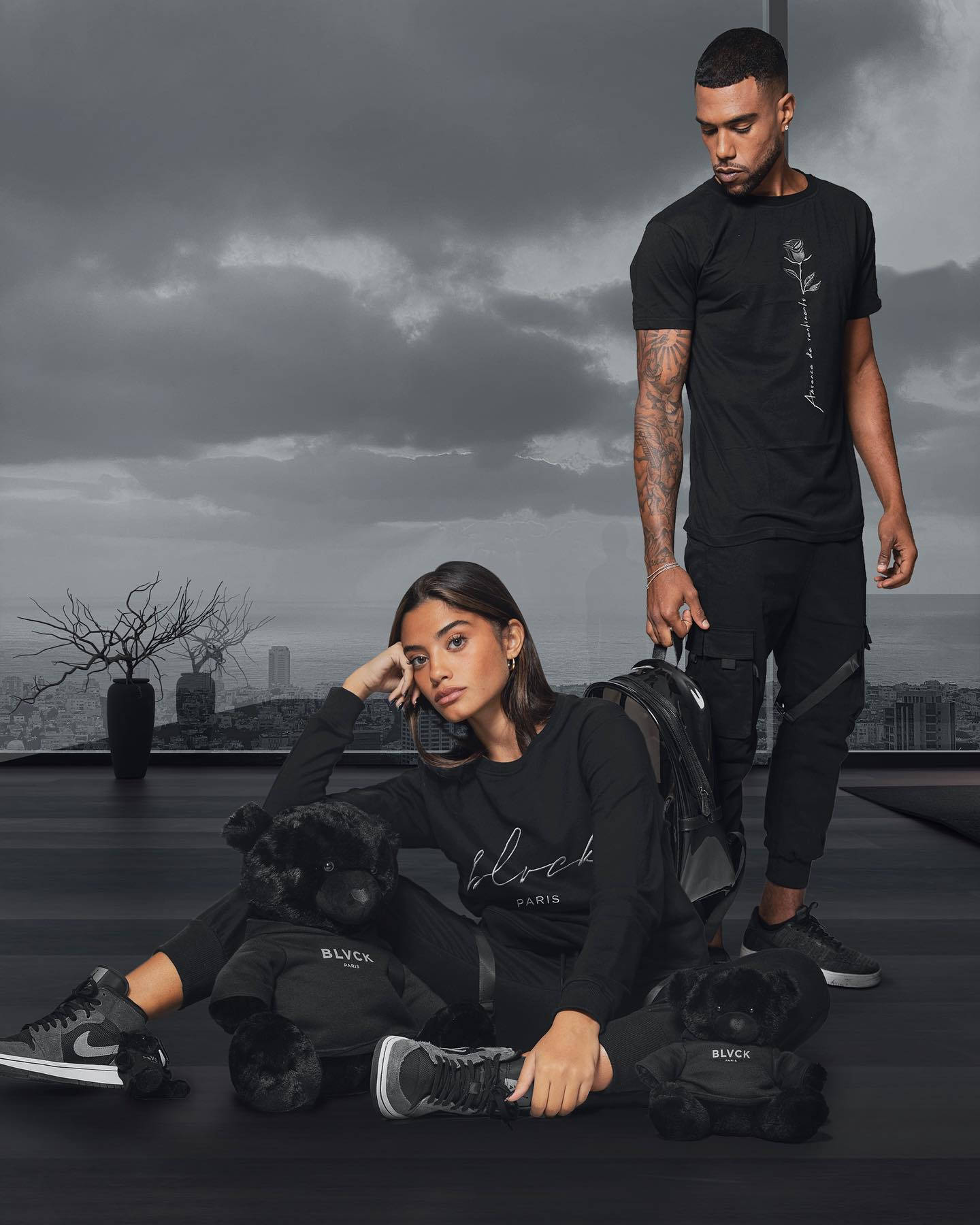 Blvck Paris Matching Couple Wear Background