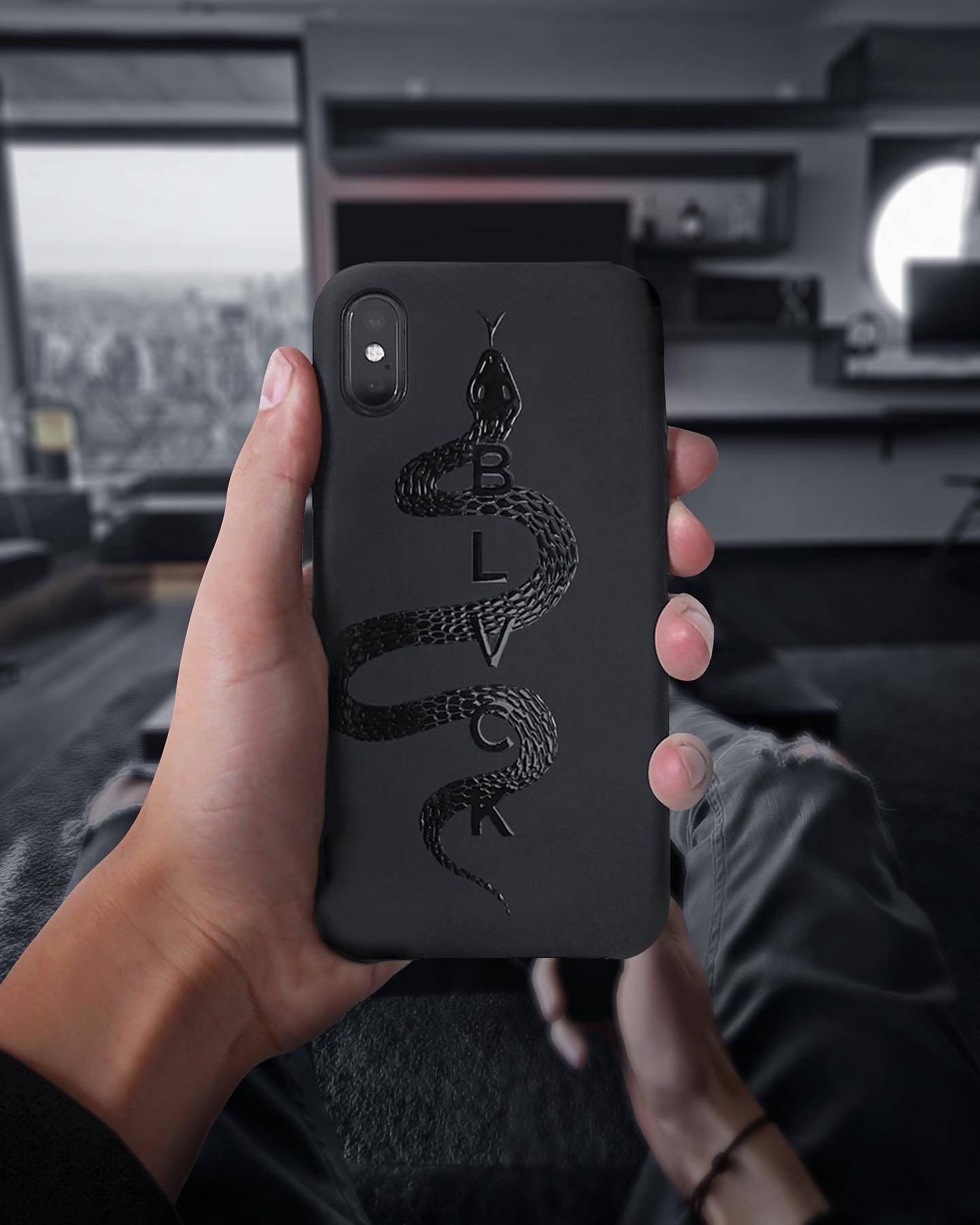 Blvck Paris Snake Iphone Case Background