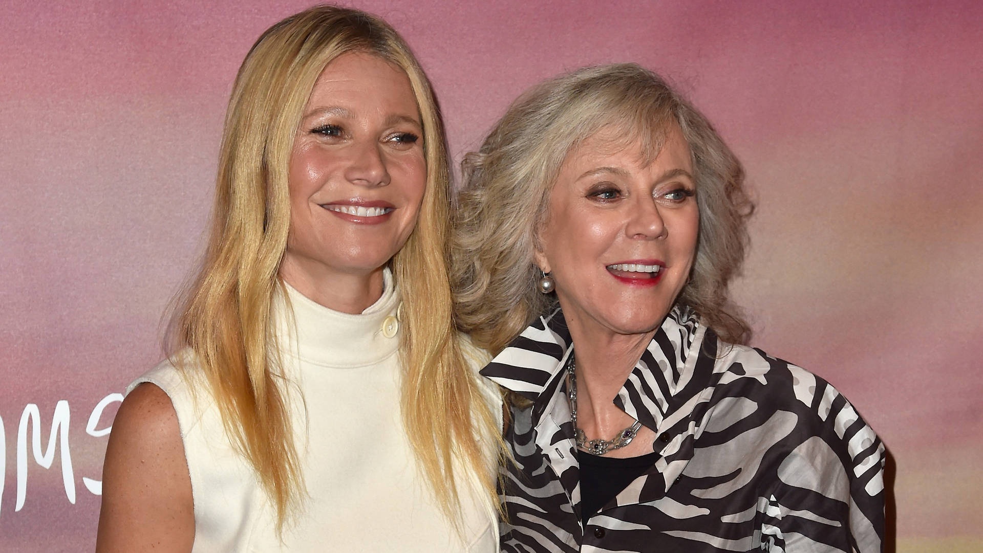 Blythe Danner On Pink Background