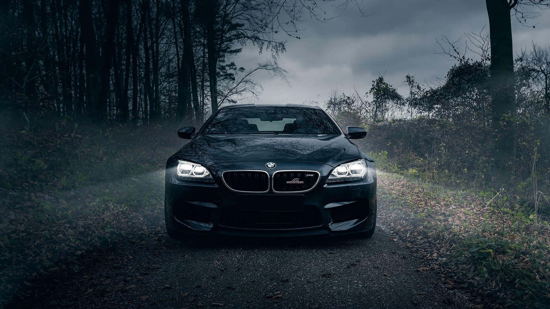 Bmw 1920x1080 Driving Night Forest Background