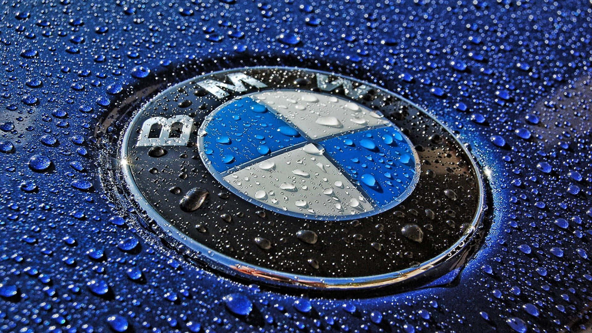 Bmw Logo Against Night Sky Background