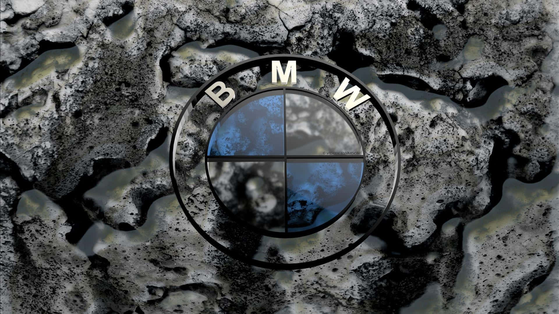 Bmw Logo Embedded On A Vibrant Backdrop Background