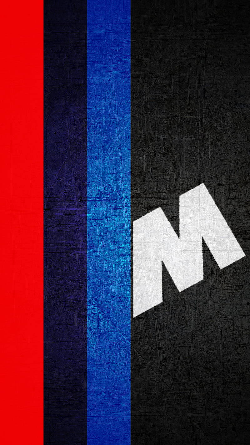 Bmw M Colorful Logo Mobile Background