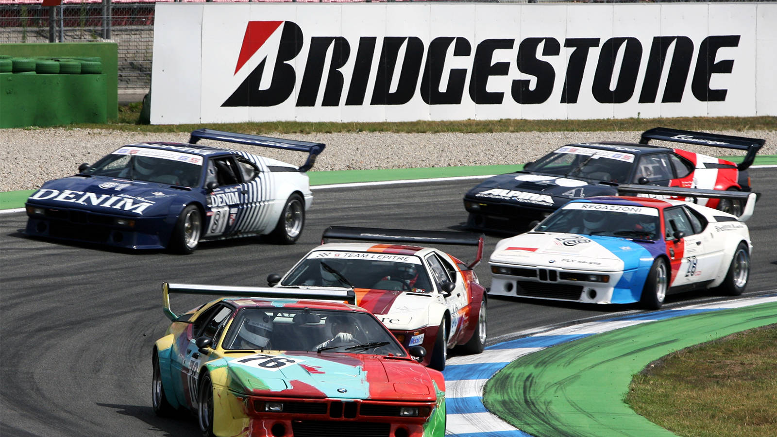 Bmw M1 Motorsport Race Track Background