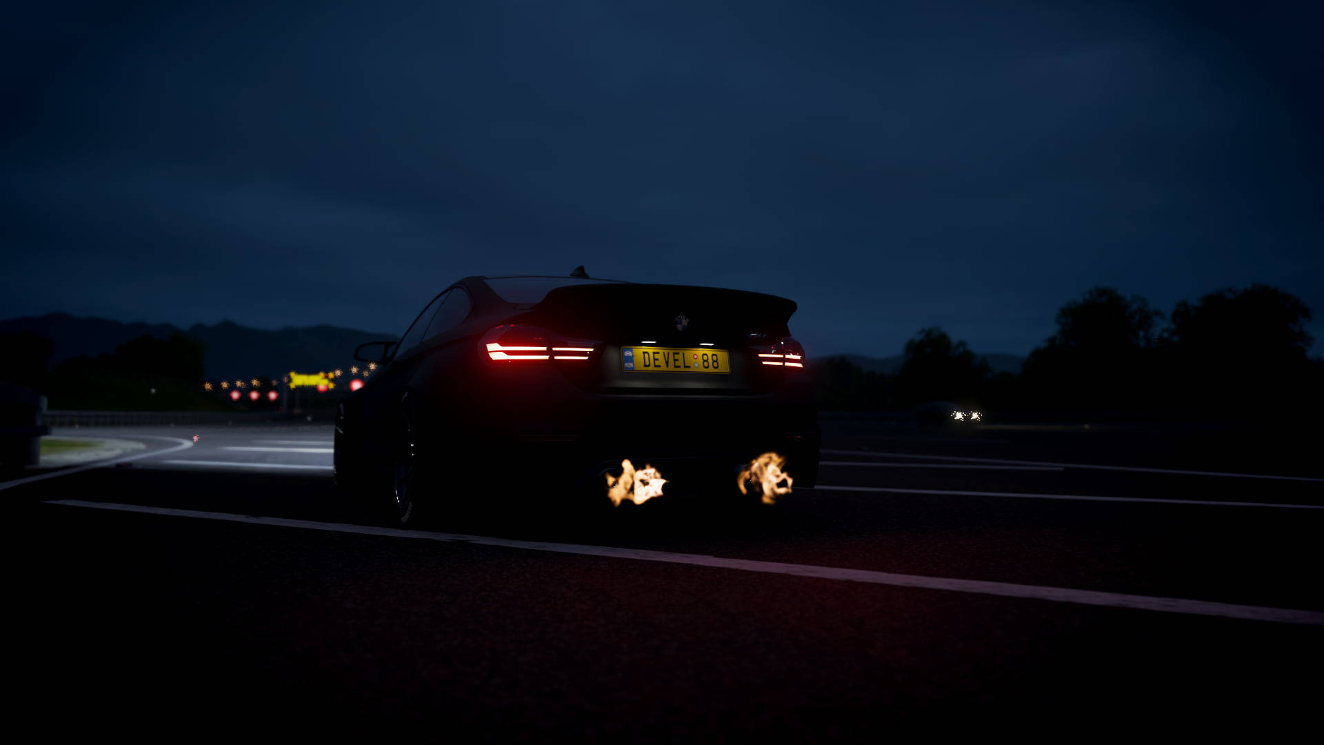 Bmw M4 Rear Lights Forza Horizon Background
