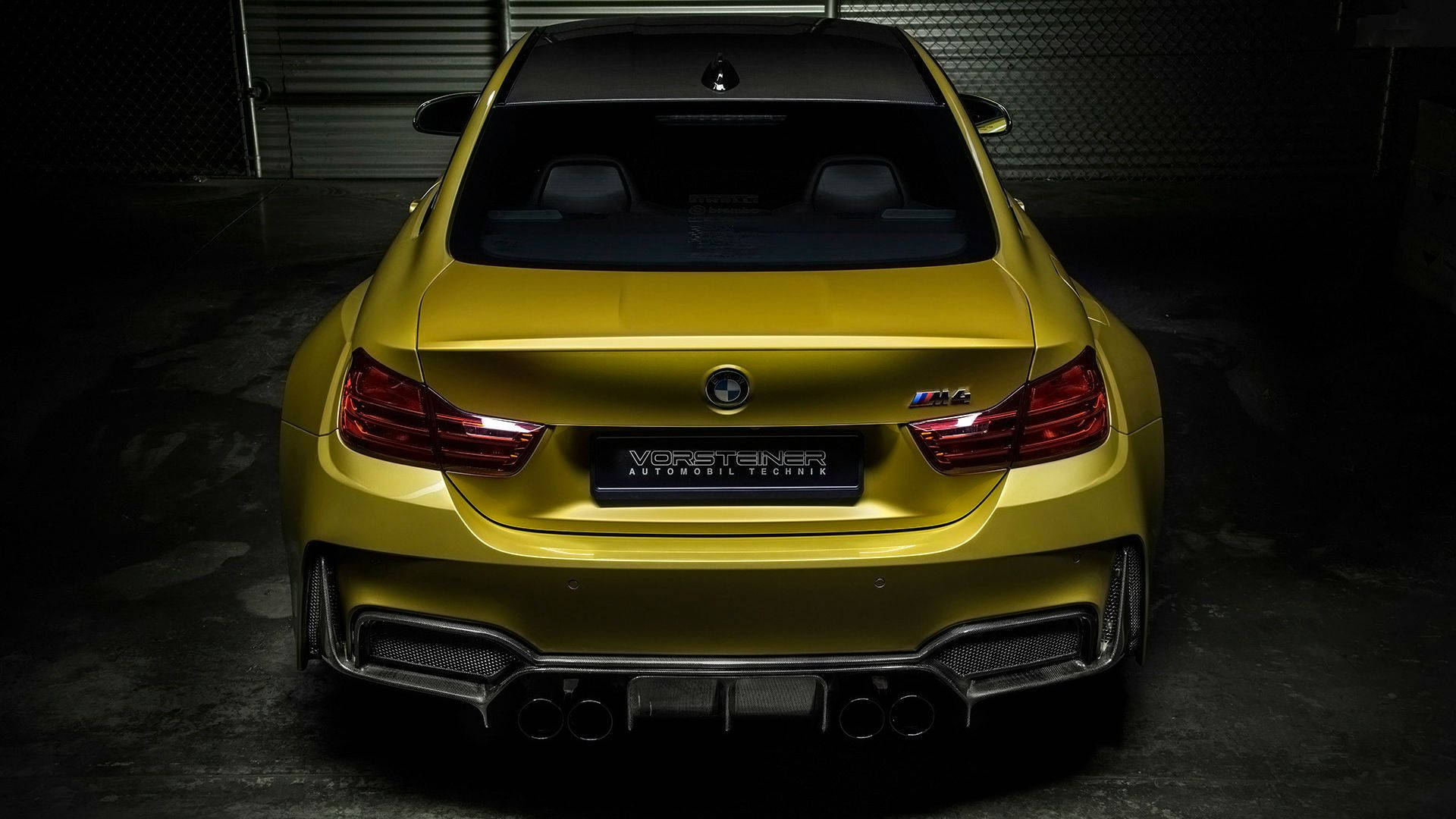 Bmw M4 Series Yellow Background
