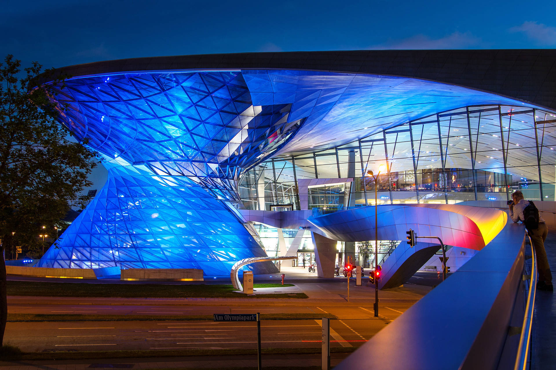 Bmw Museum In Munich Background