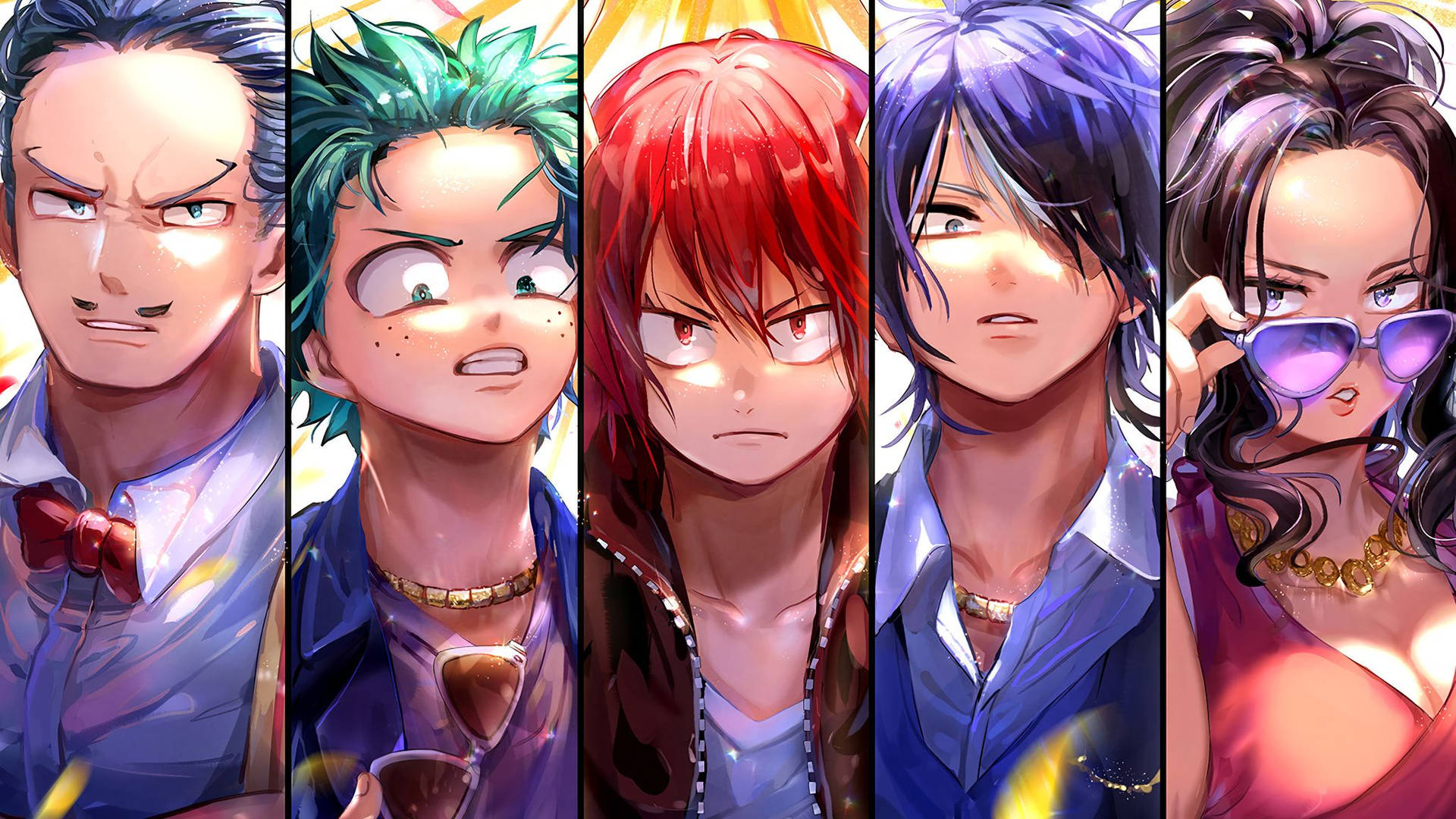 Bnha Characters As Gangsters Fanart Background