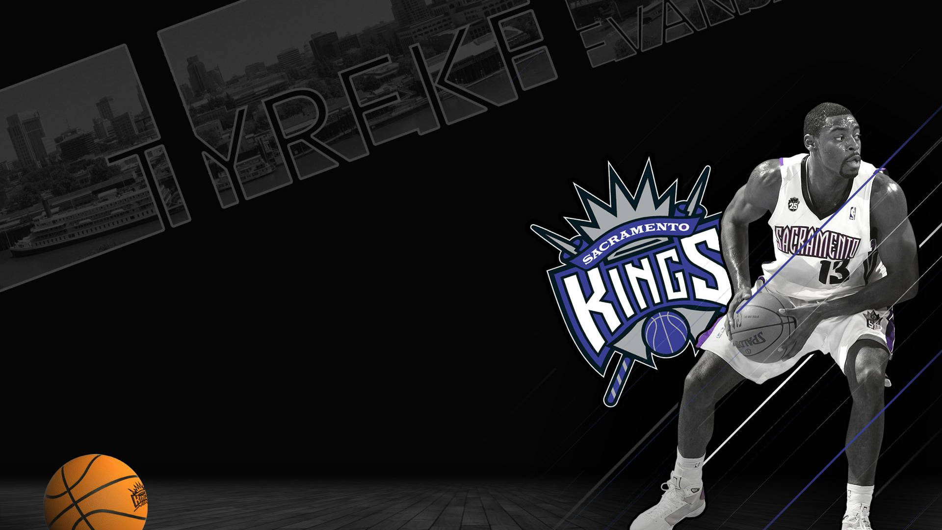 Bnw Sacramento Kings Legend Tyreke Evans Background