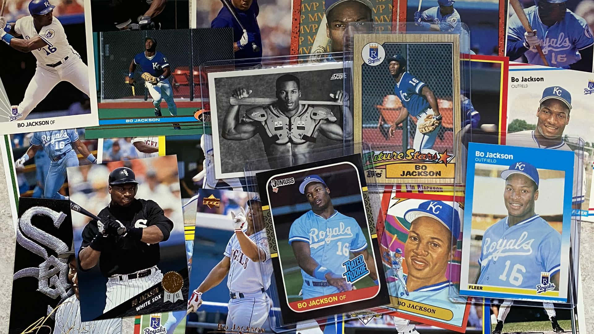 Bo Jackson Card Collection Background