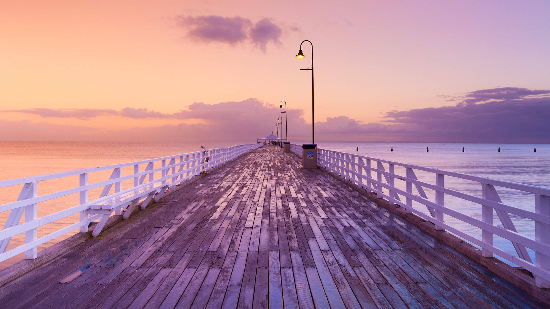 Boardwalk At Sunset Macbook Pro Aesthetic