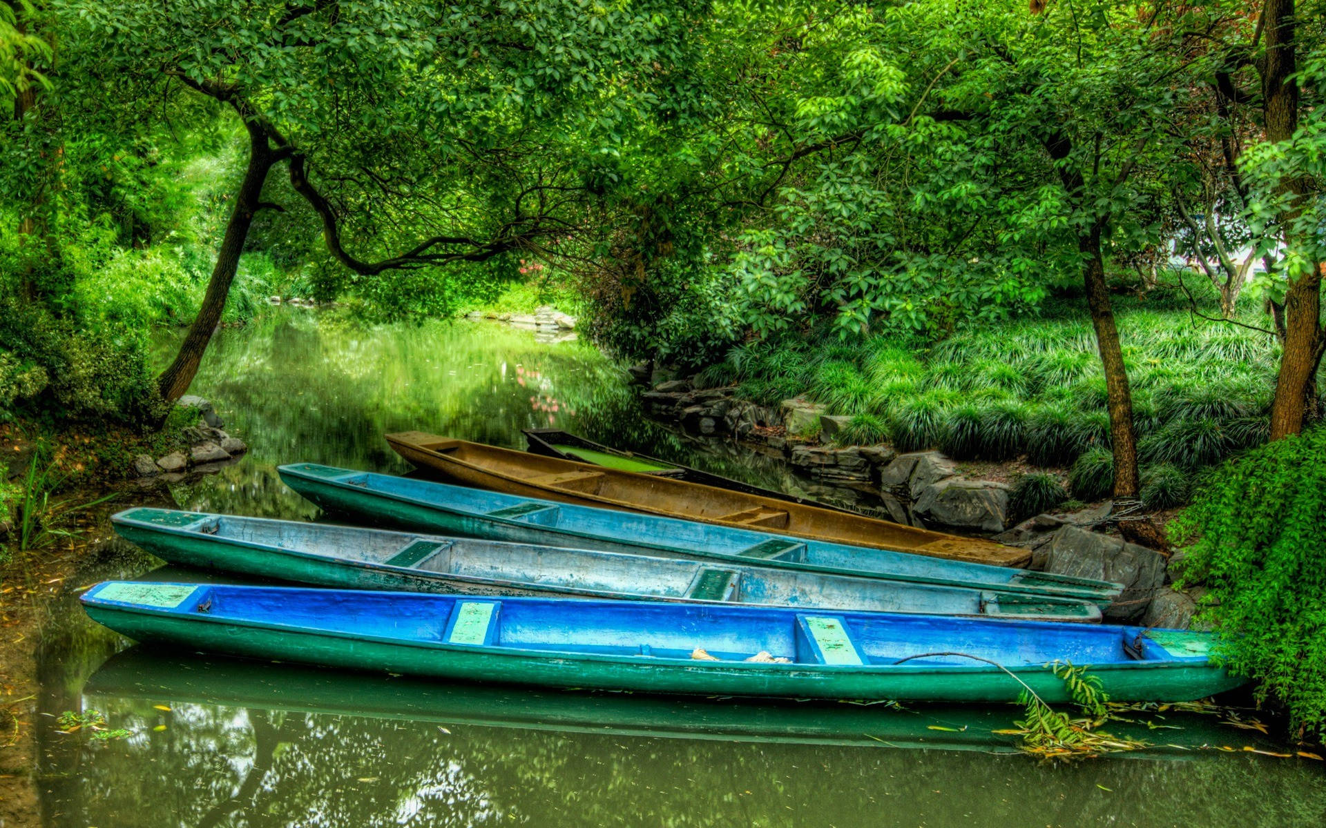 Boats 3d Nature Background