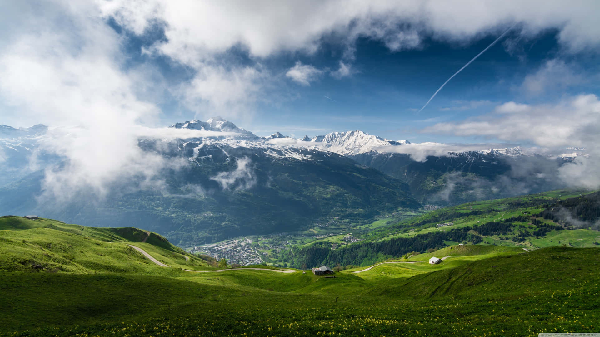 Boats Dock On The Lake As The Sun Sets Background