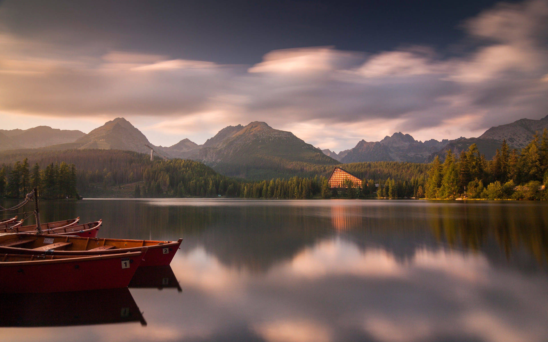 Boats In Slovakia Sea Background