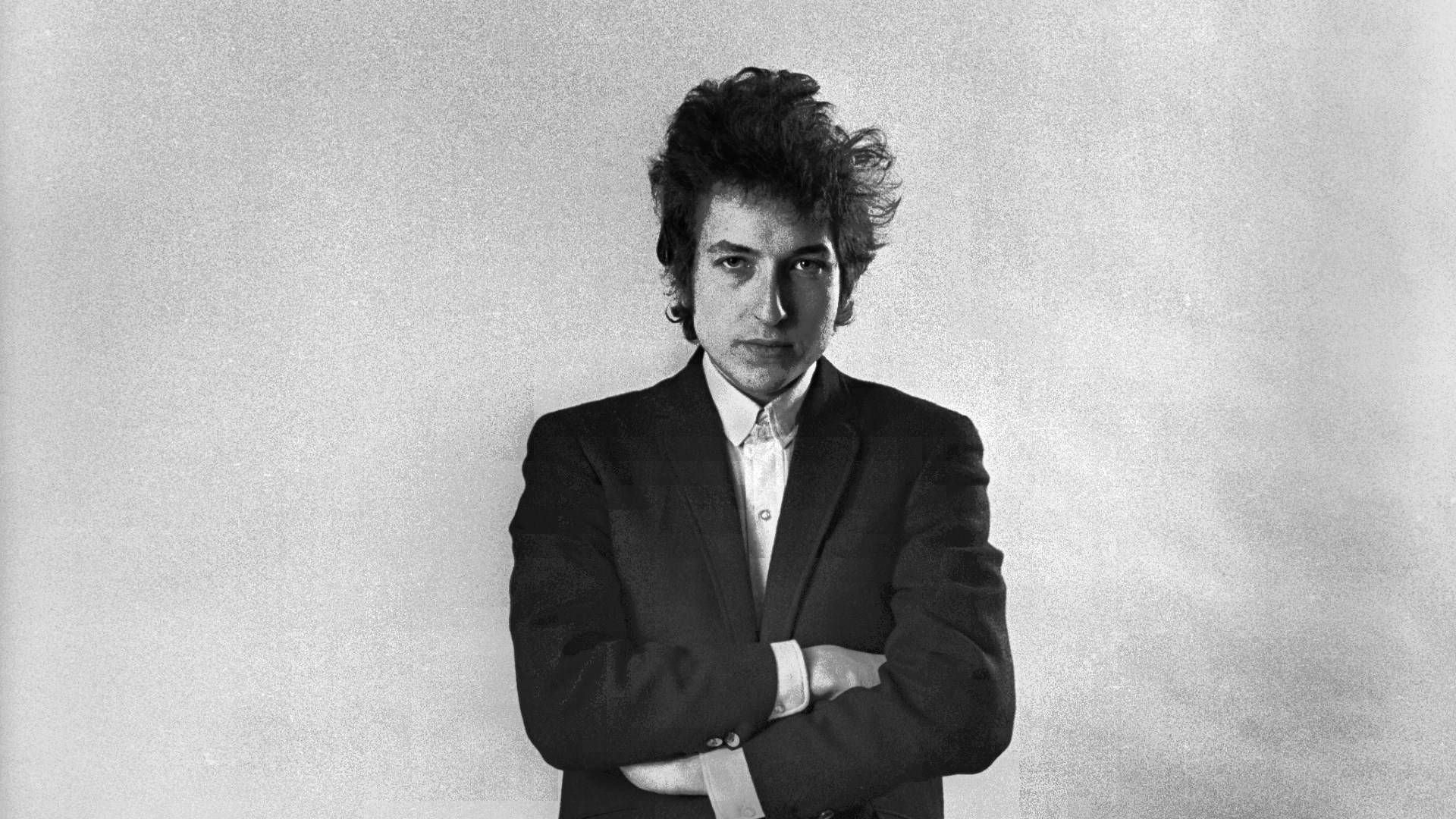 Bob Dylan Singer Songwriter Portrait Background