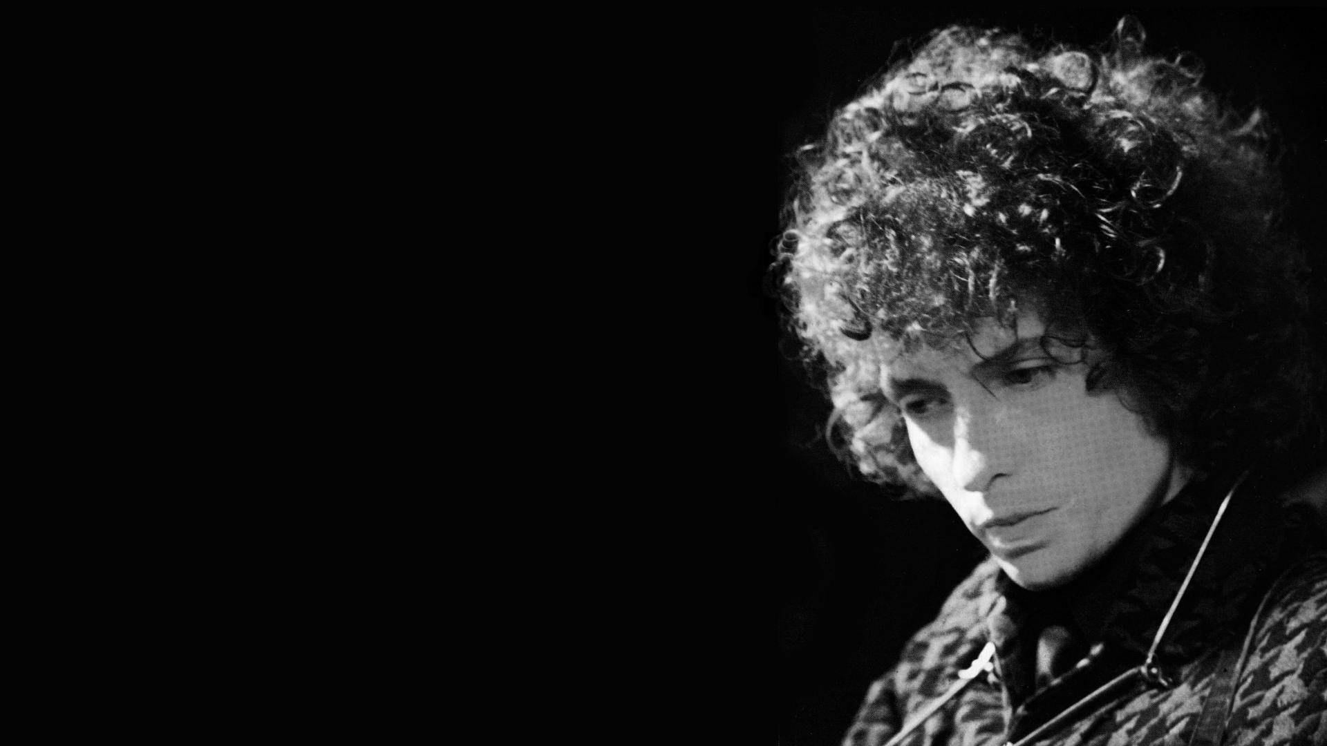 Bob Dylan World Tour Black And White Aesthetic Background