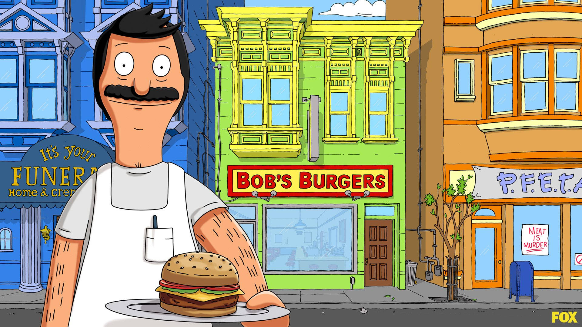 Bob In Front Bobs Burgers Background