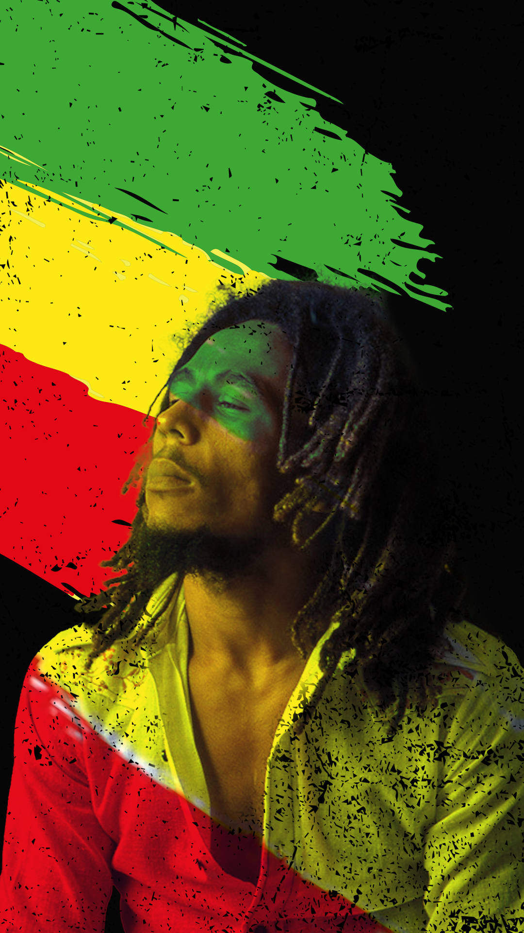 Bob Marley Black Background