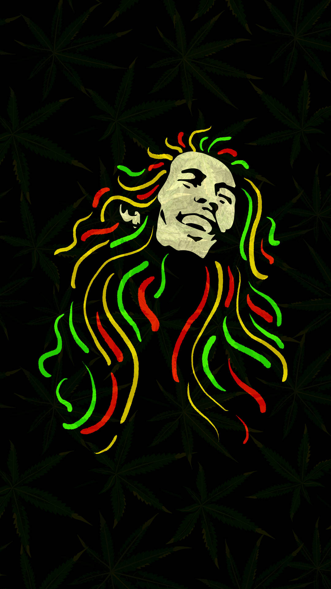 Bob Marley Colorful Digital Art