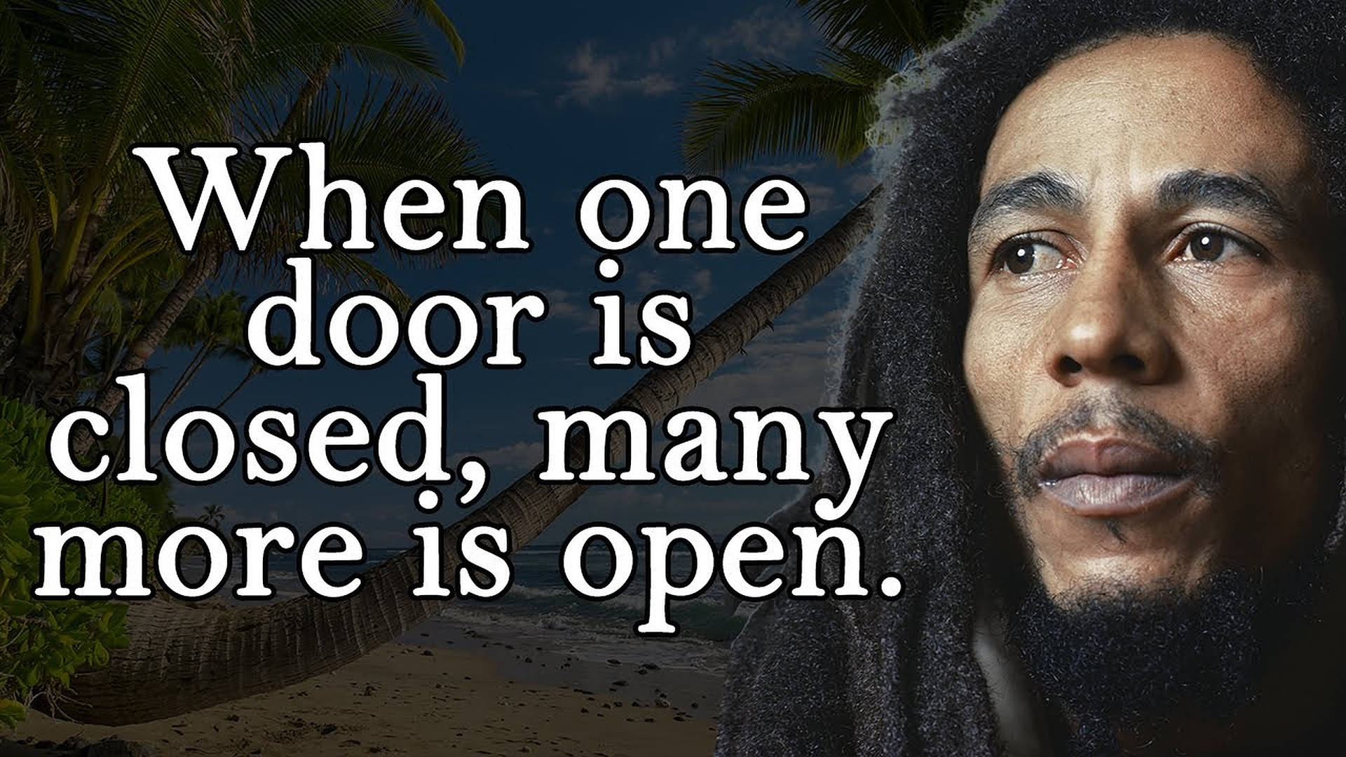 Bob Marley Door Quotes Background