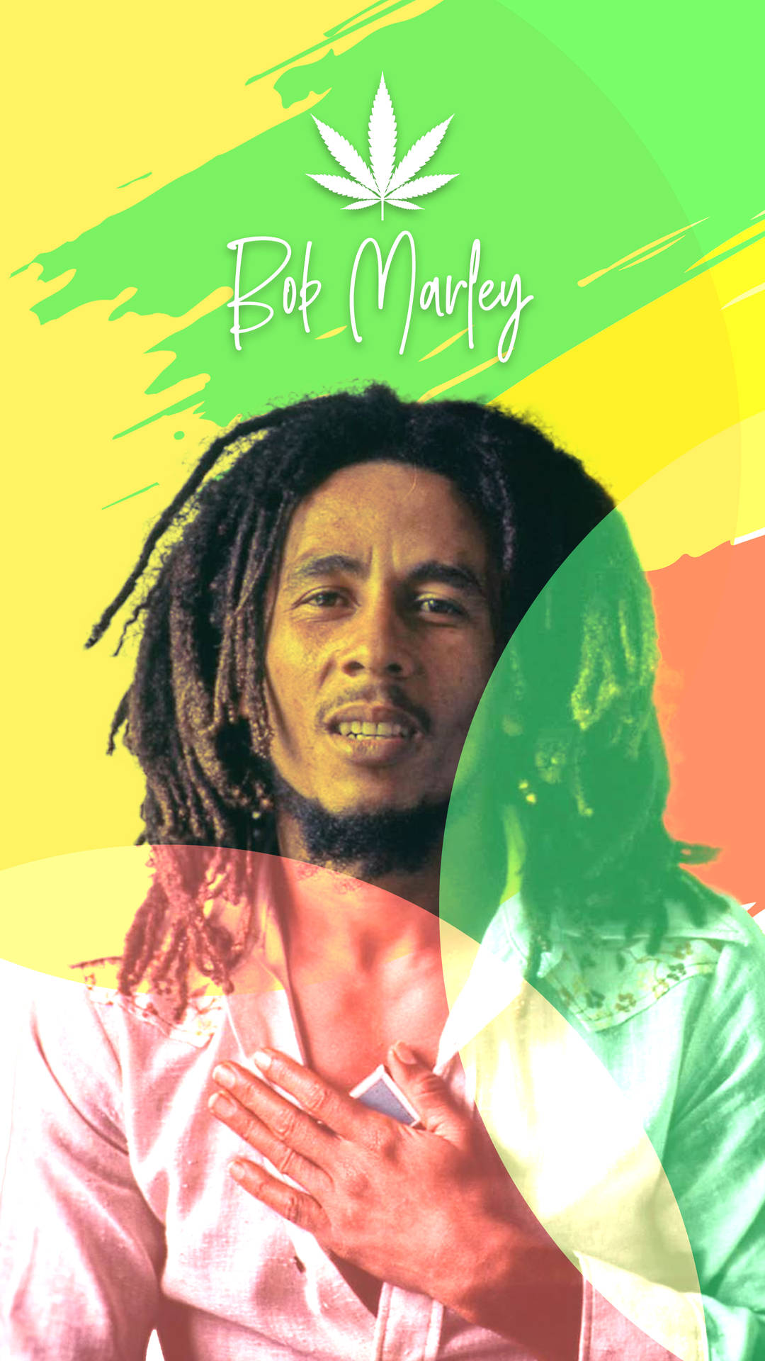 Bob Marley Hand On Chest Background