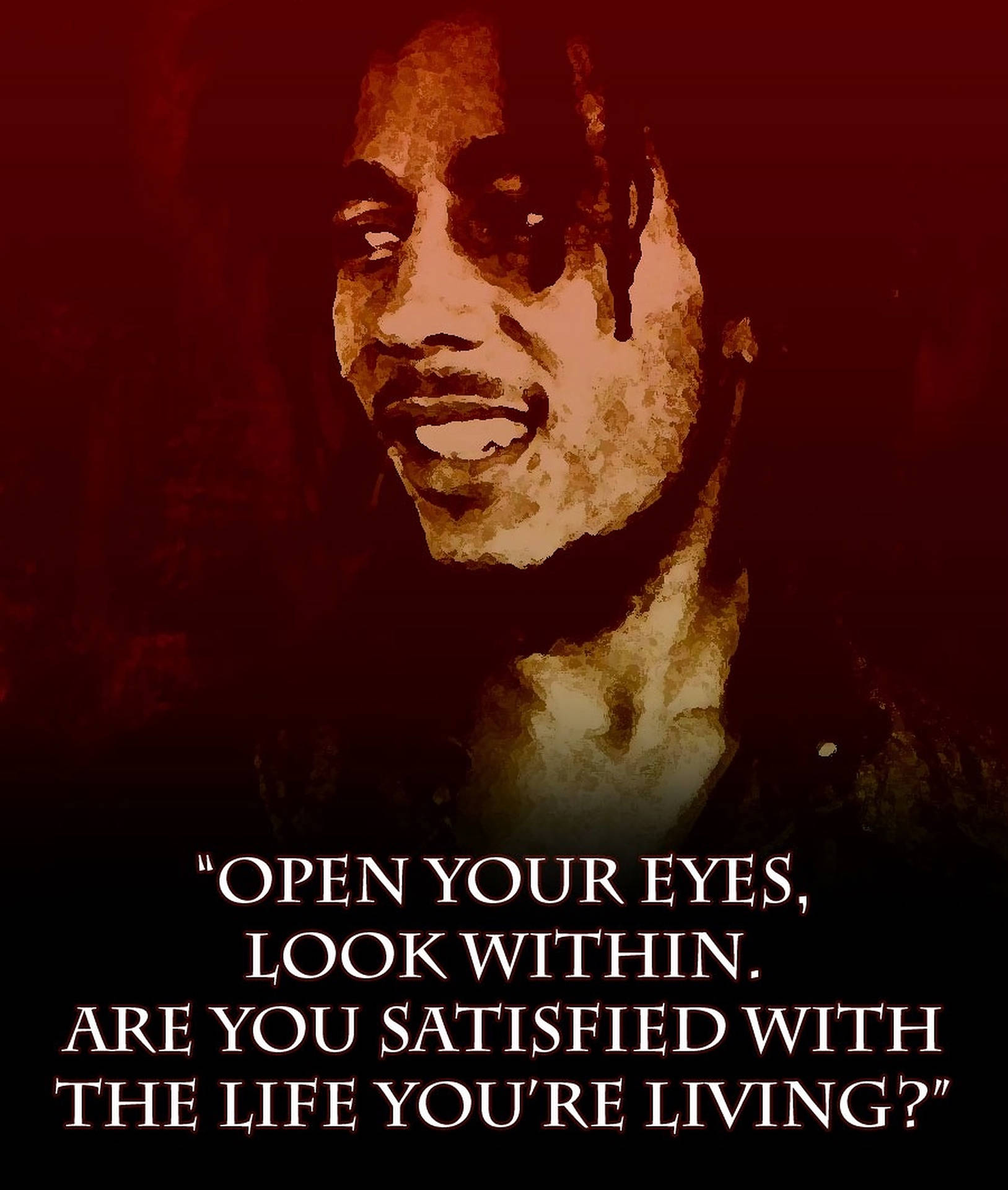 Bob Marley Living Quotes Background