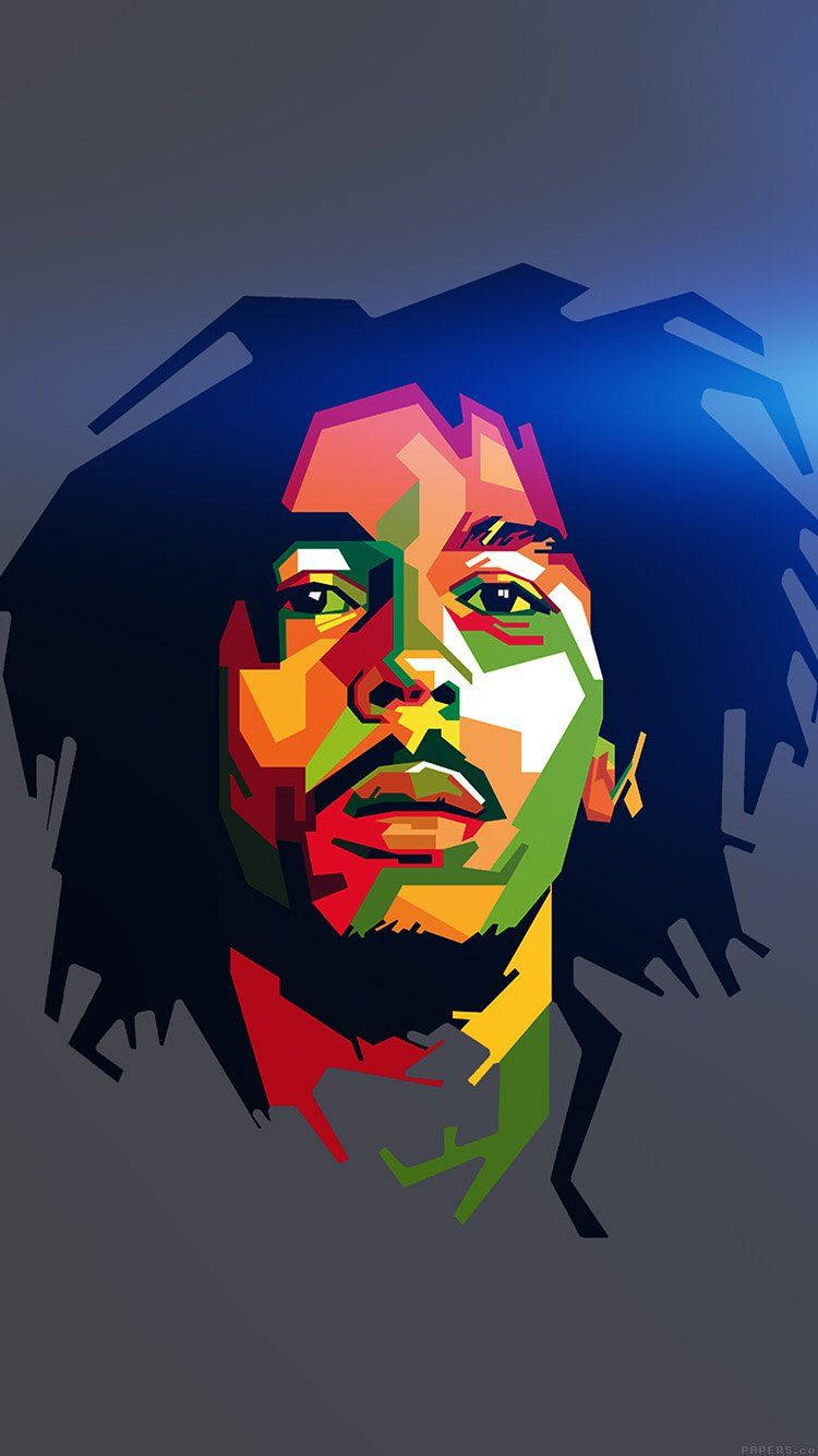Bob Marley Pop Art Background