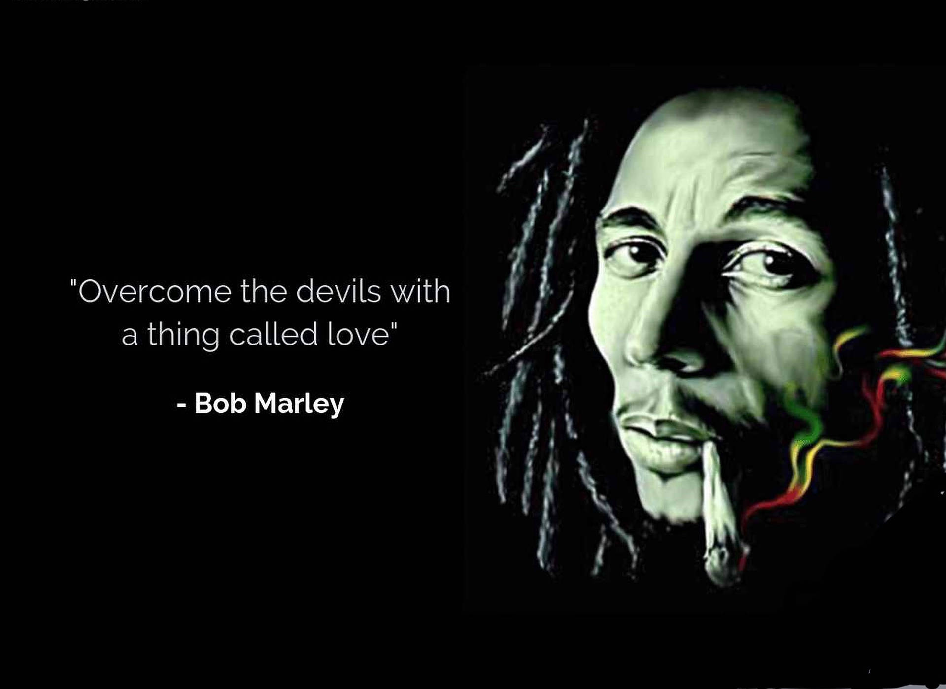 Bob Marley Quotes Smoking Background