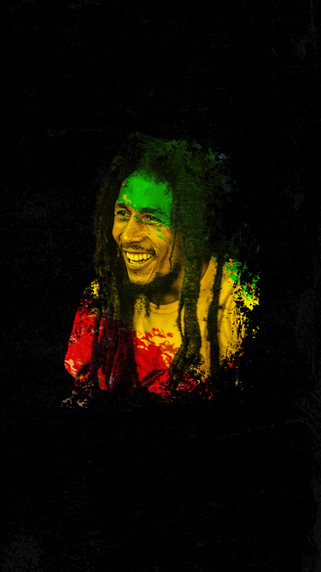 Bob Marley Reggae Flag Overlay