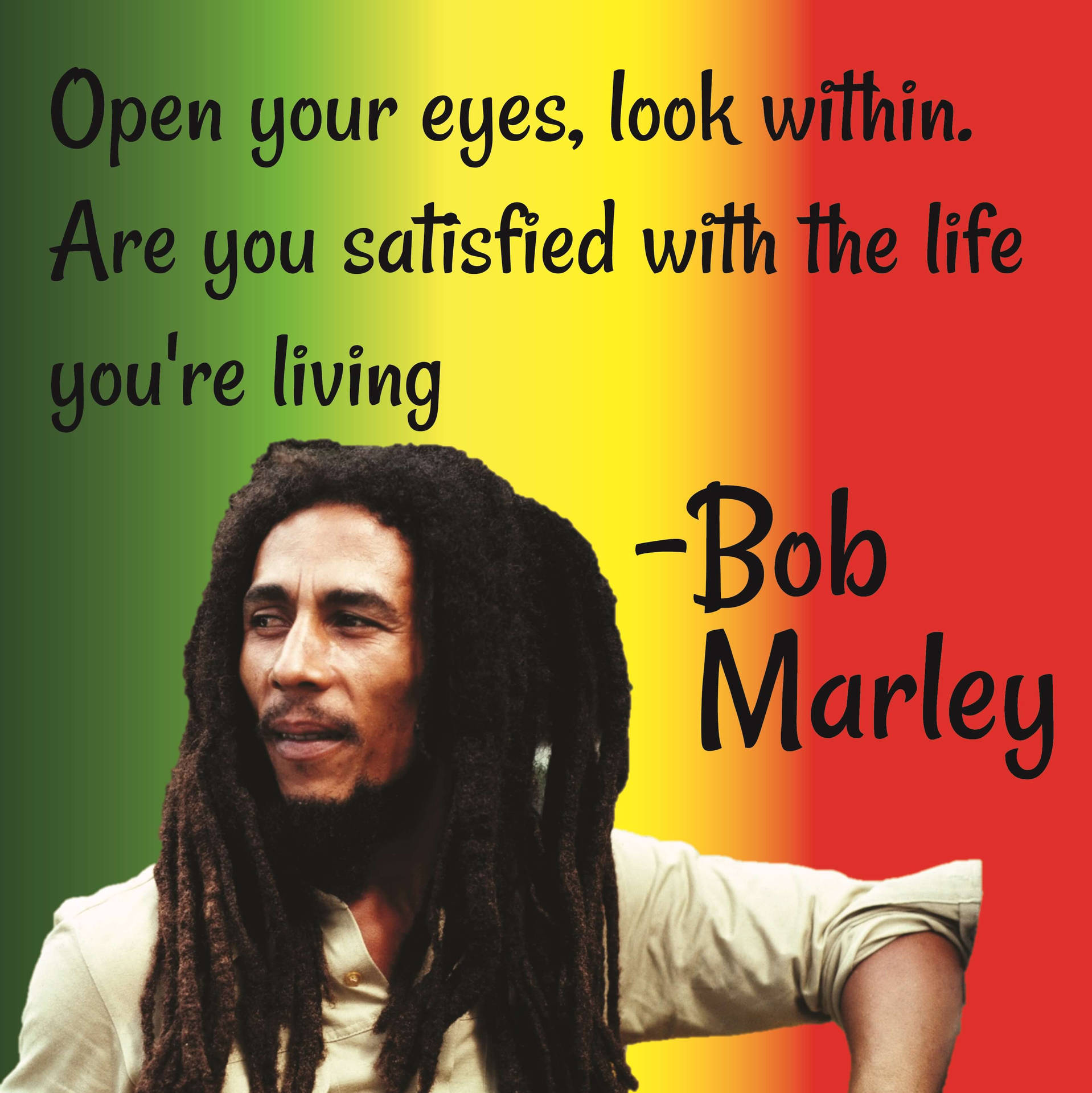 Bob Marley Reggae Quotes Background
