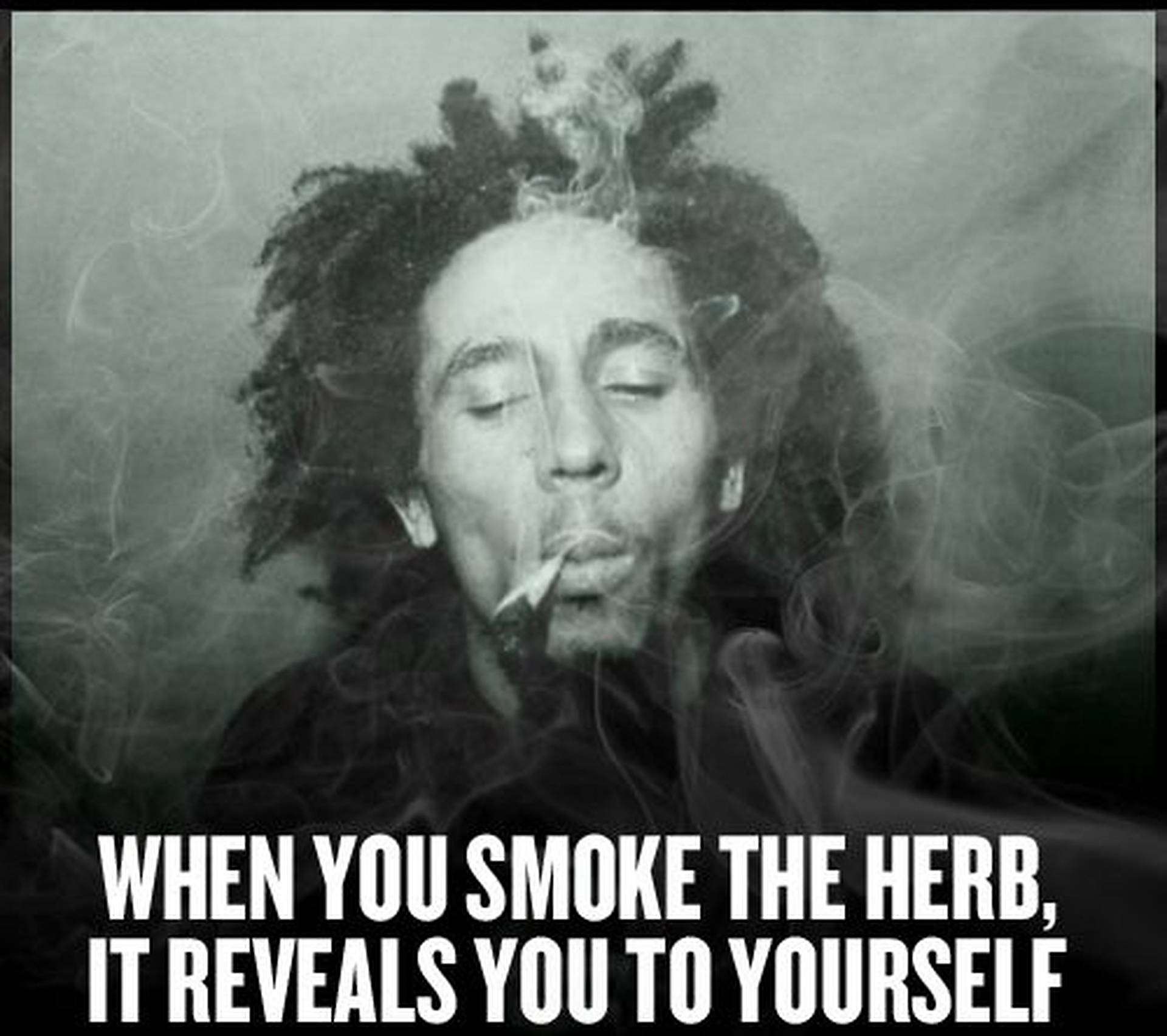 Bob Marley Smoke Quotes Background