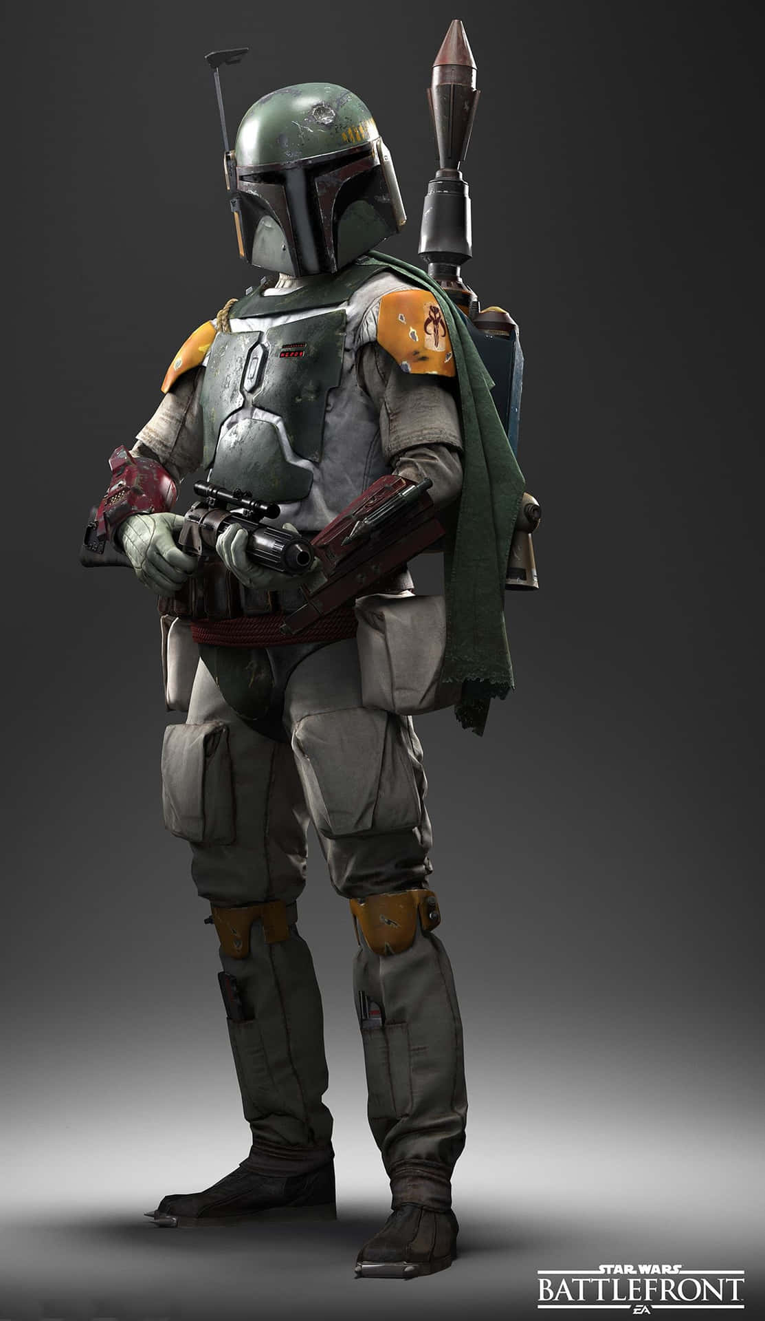 Boba Fett Character Design The Mandalorian Iphone Background