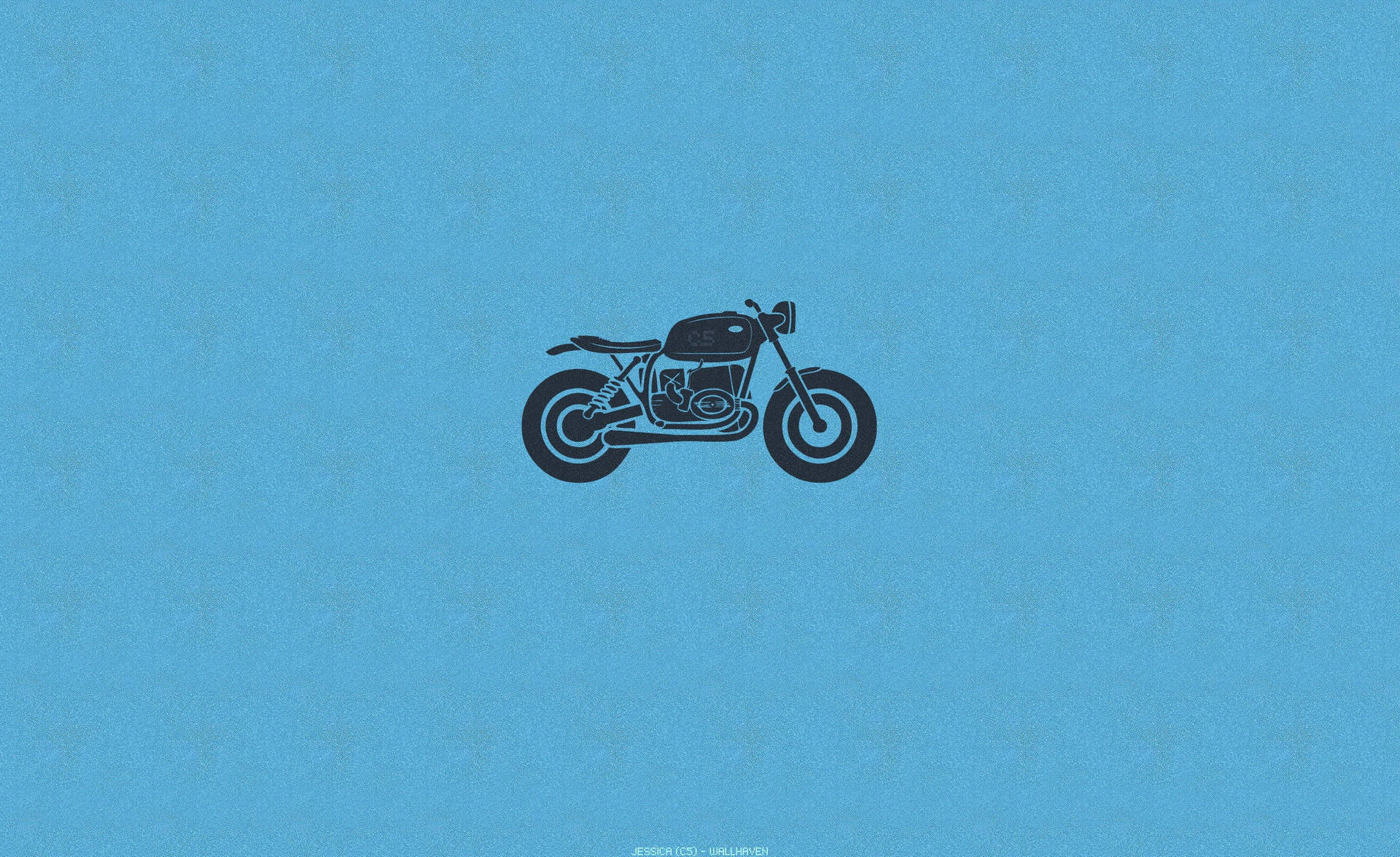 Bobber Motorcycle Minimalist Art Background
