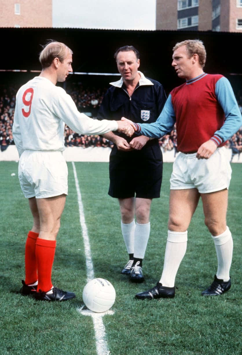 Bobby Charlton Bobby Moore Handshake Photography Background