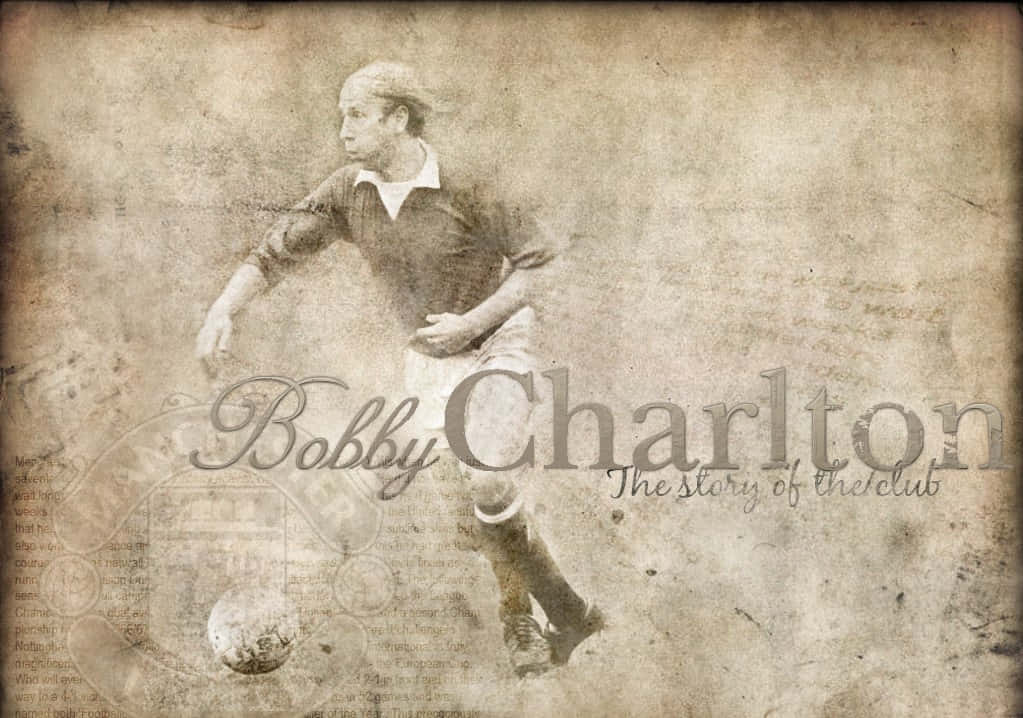 Bobby Charlton England Fc Vintage Aesthetic Background
