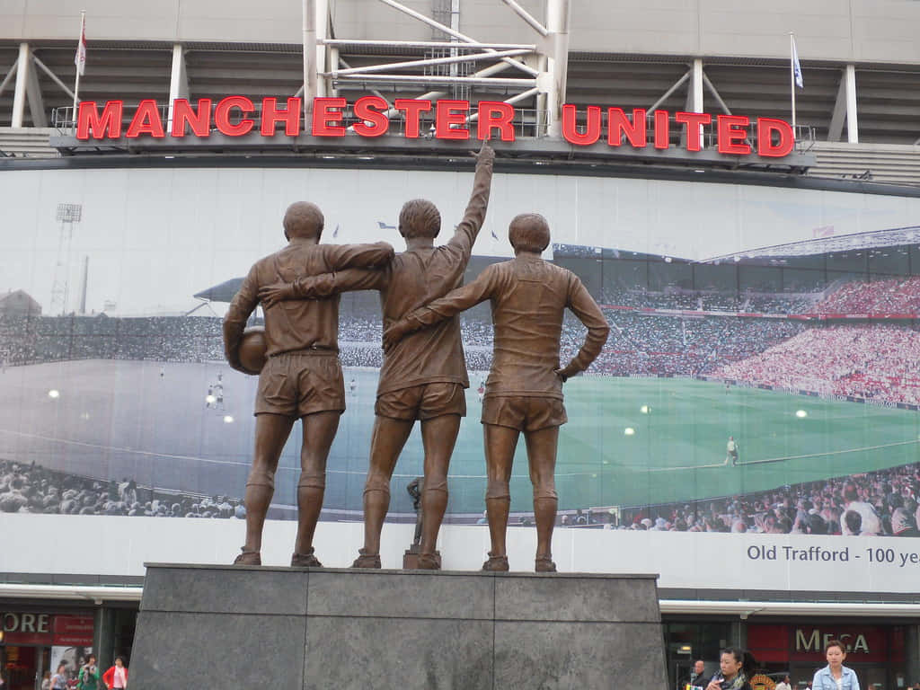 Bobby Charlton George Best Denis Law United Trinity Background