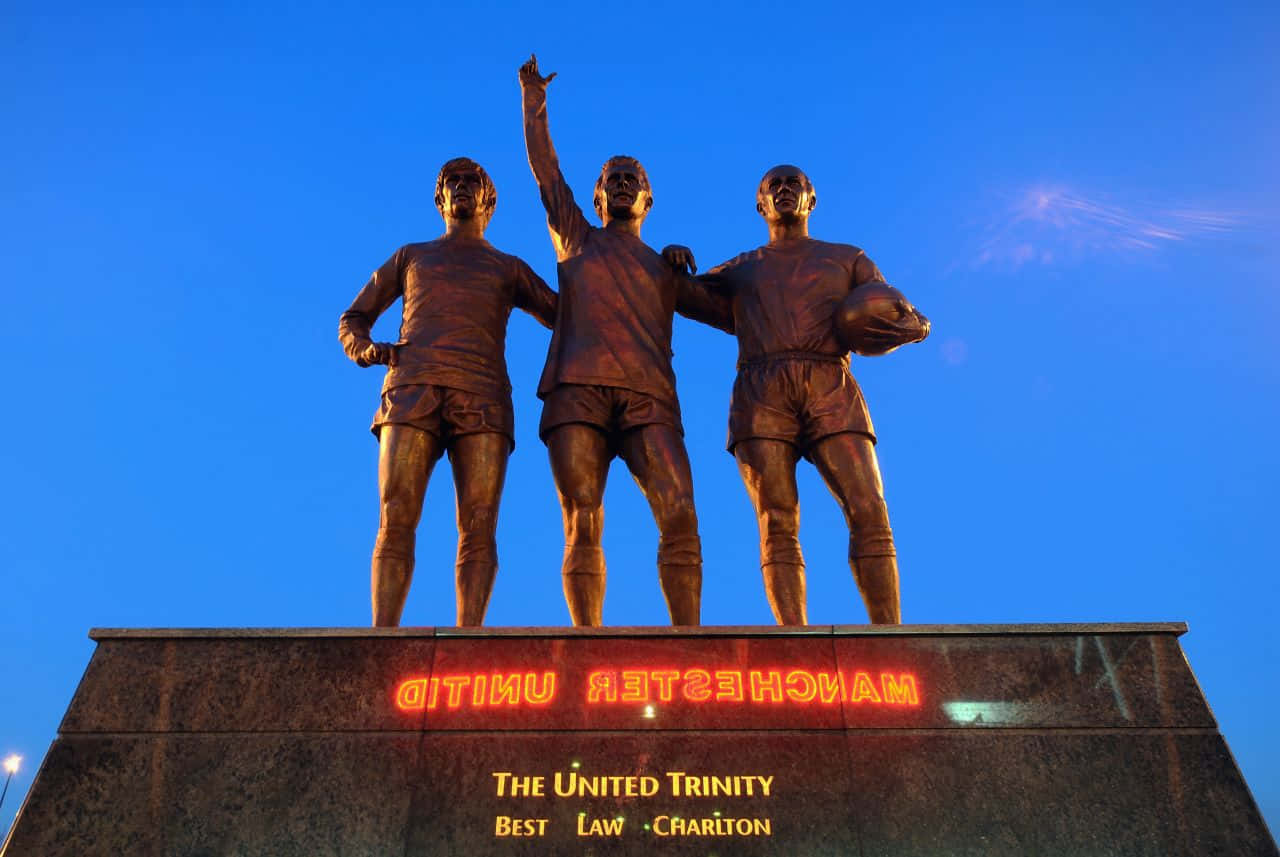 Bobby Charlton United Trinity Statue Photography Background