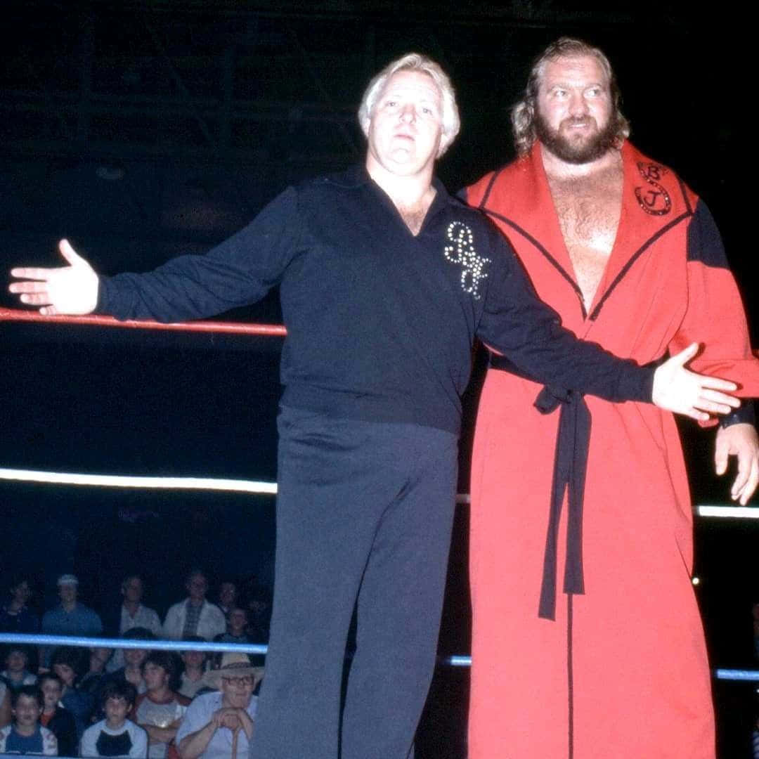 Bobby Heenan And Big John Studd Background