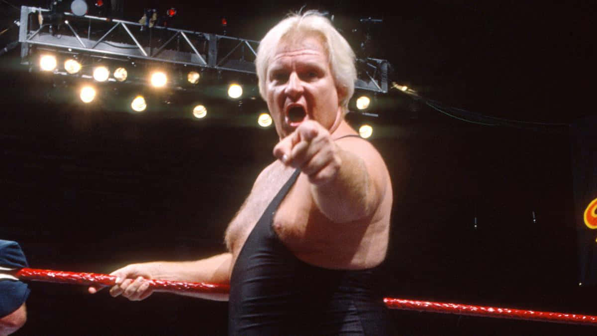 Bobby Heenan Pointingin Ring Background