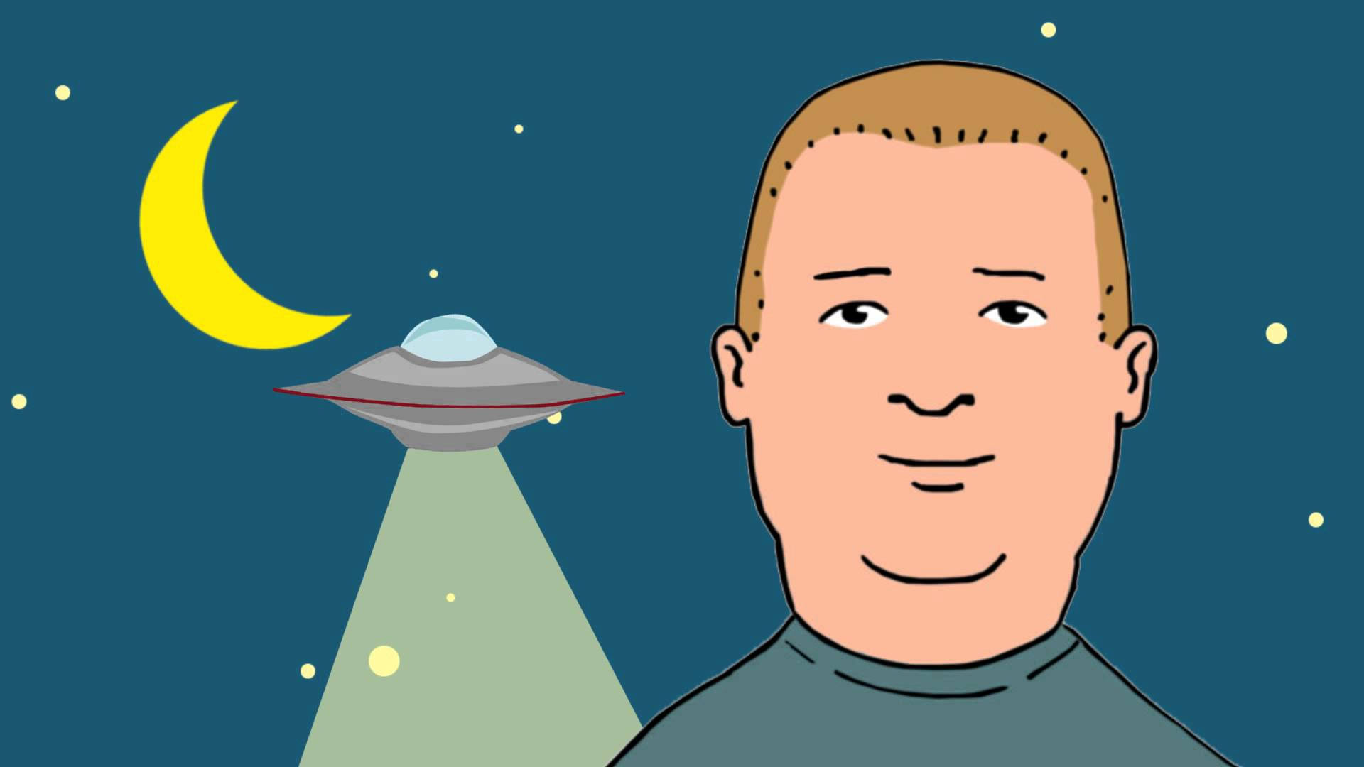 Bobby Hill And A Moon Background