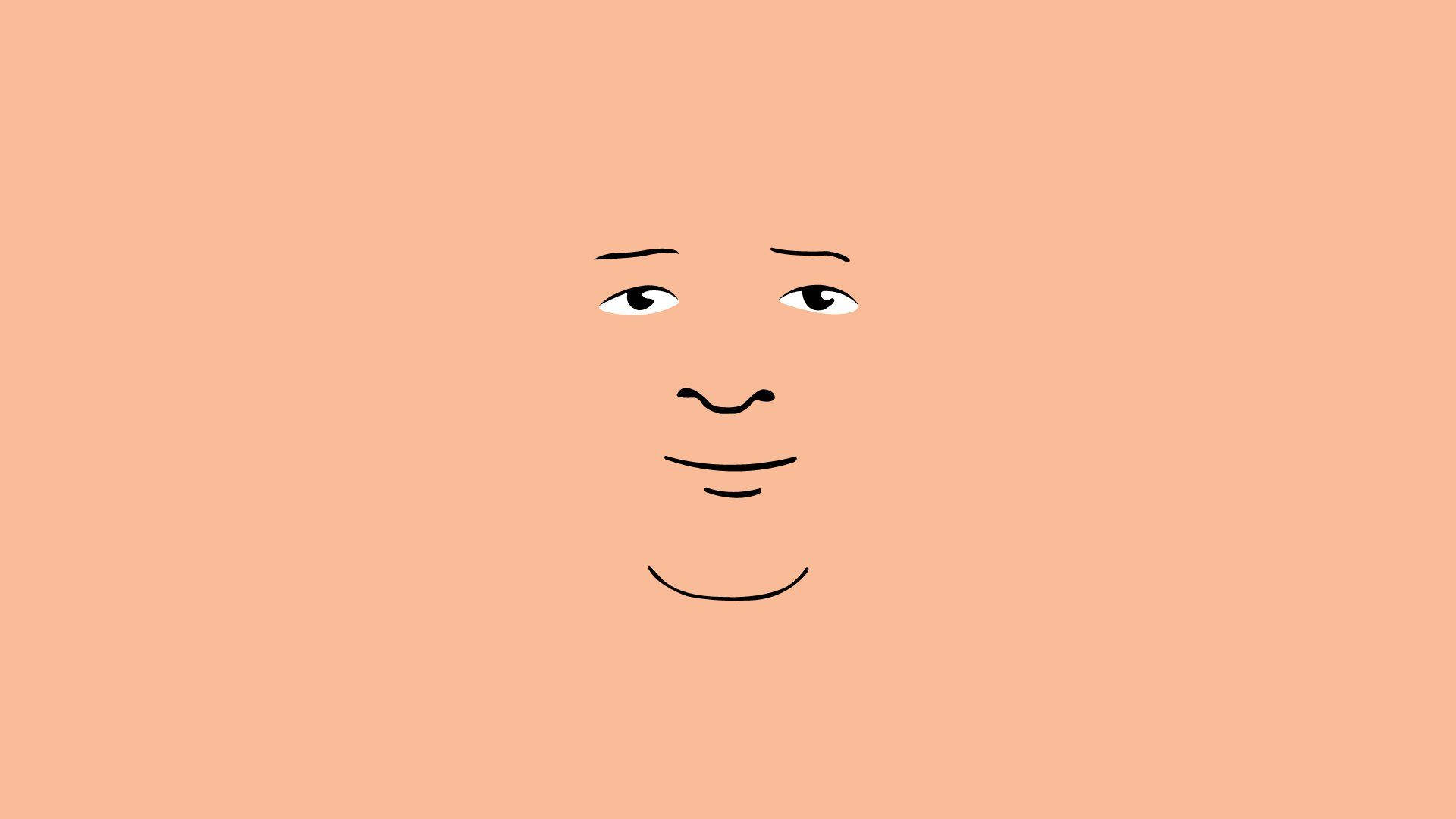 Bobby Hill Peach Face Background