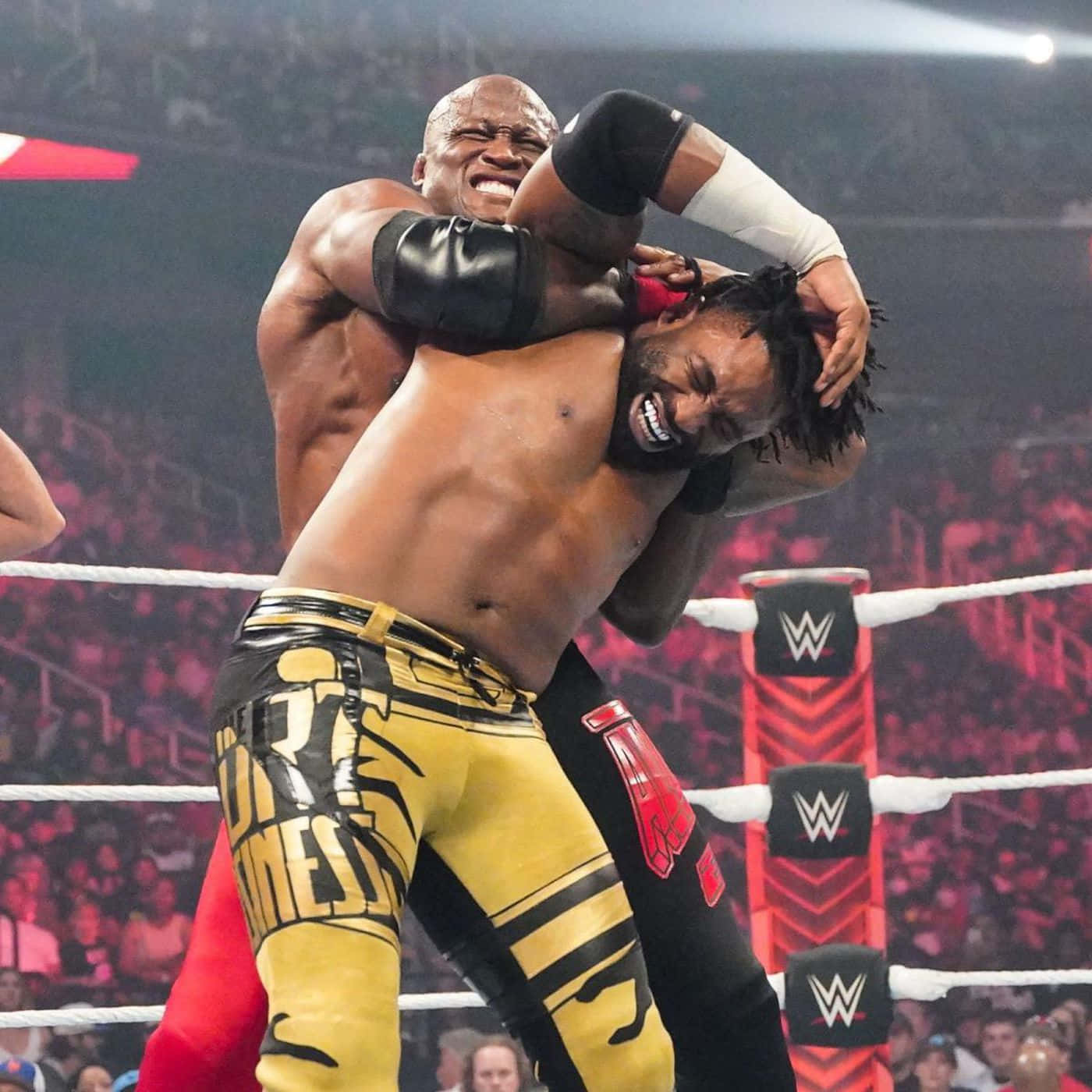 Bobby Lashley Versus Cedric Alexander In Wwe Raw Background