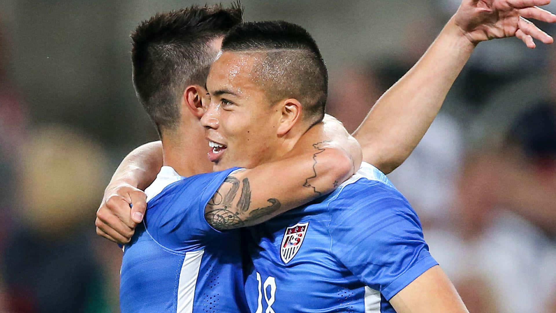 Bobby Wood During International Friendly Match With Germany Background