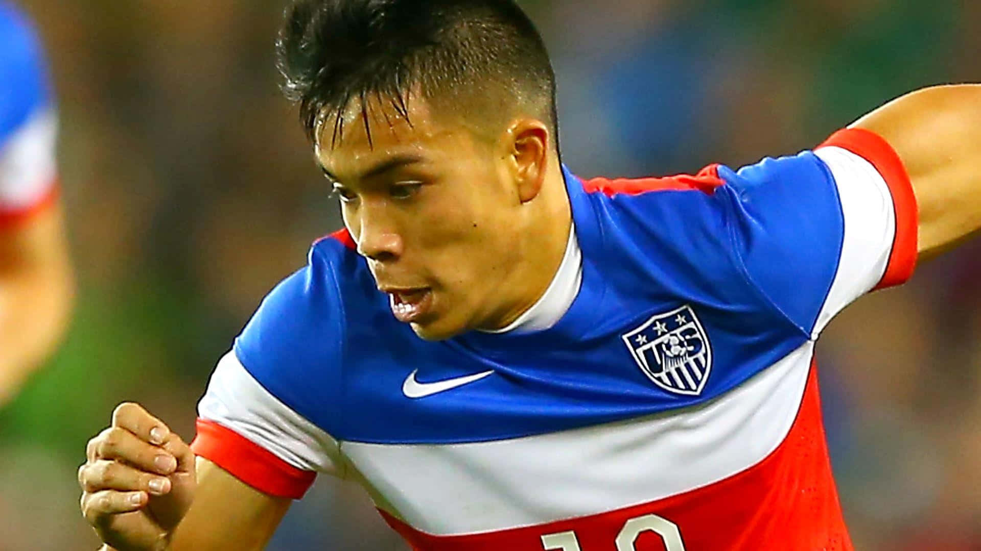 Bobby Wood During International Friendly Match With Republic Of Ireland Background
