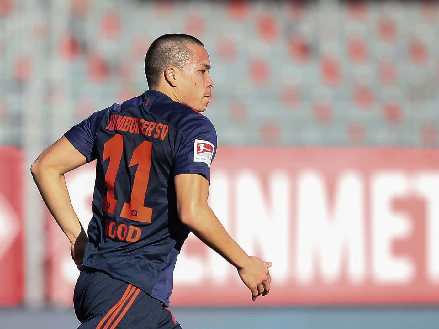 Bobby Wood In Fc Würzburger Kickers Versus Hamburger Sv Background