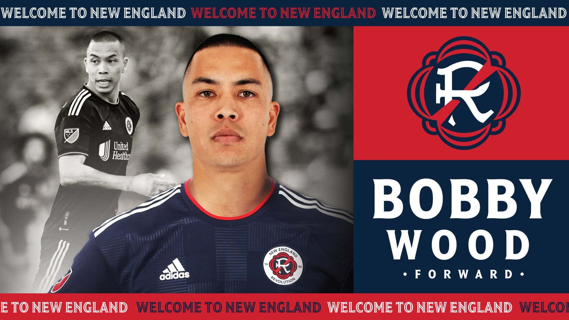 Bobby Wood New England Team Welcome Poster Background