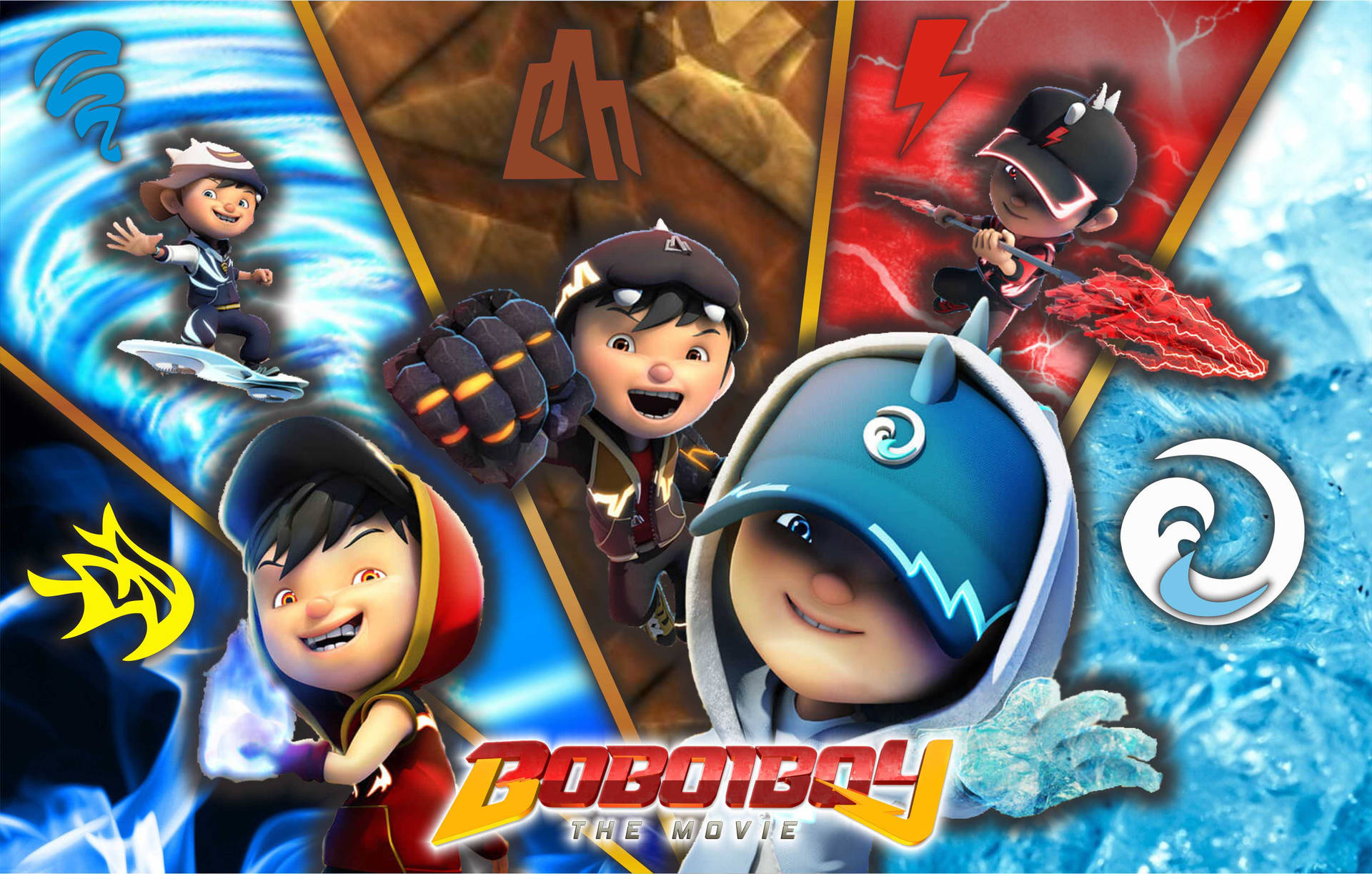 Boboiboy Five Elements Poster