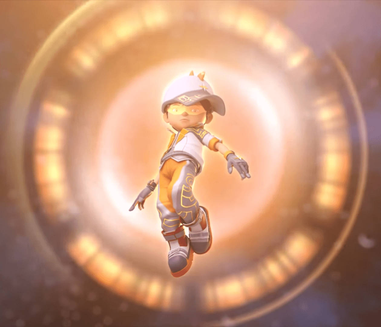 Boboiboy Solar Form Background