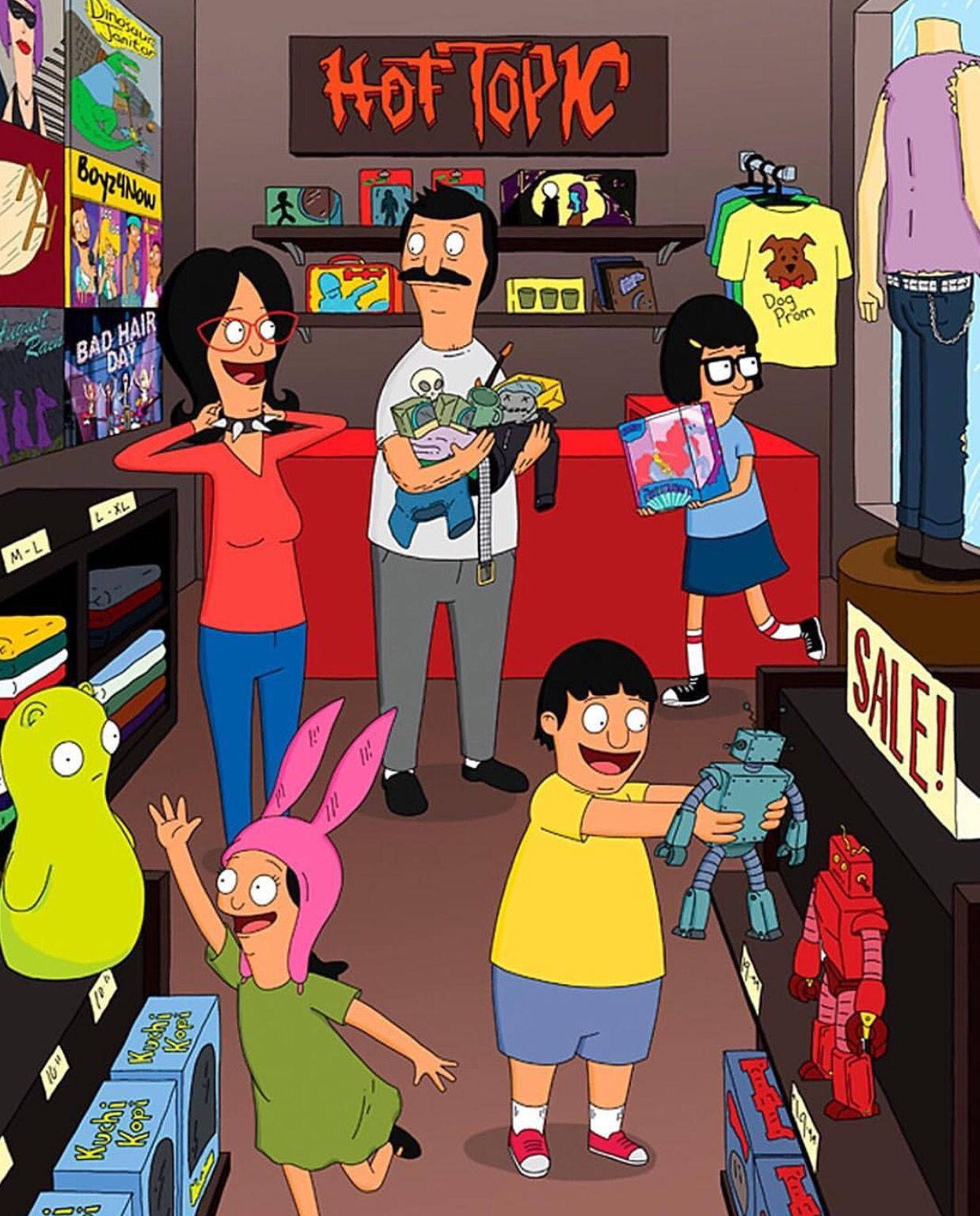 Bobs Burgers Belcher Family Shopping