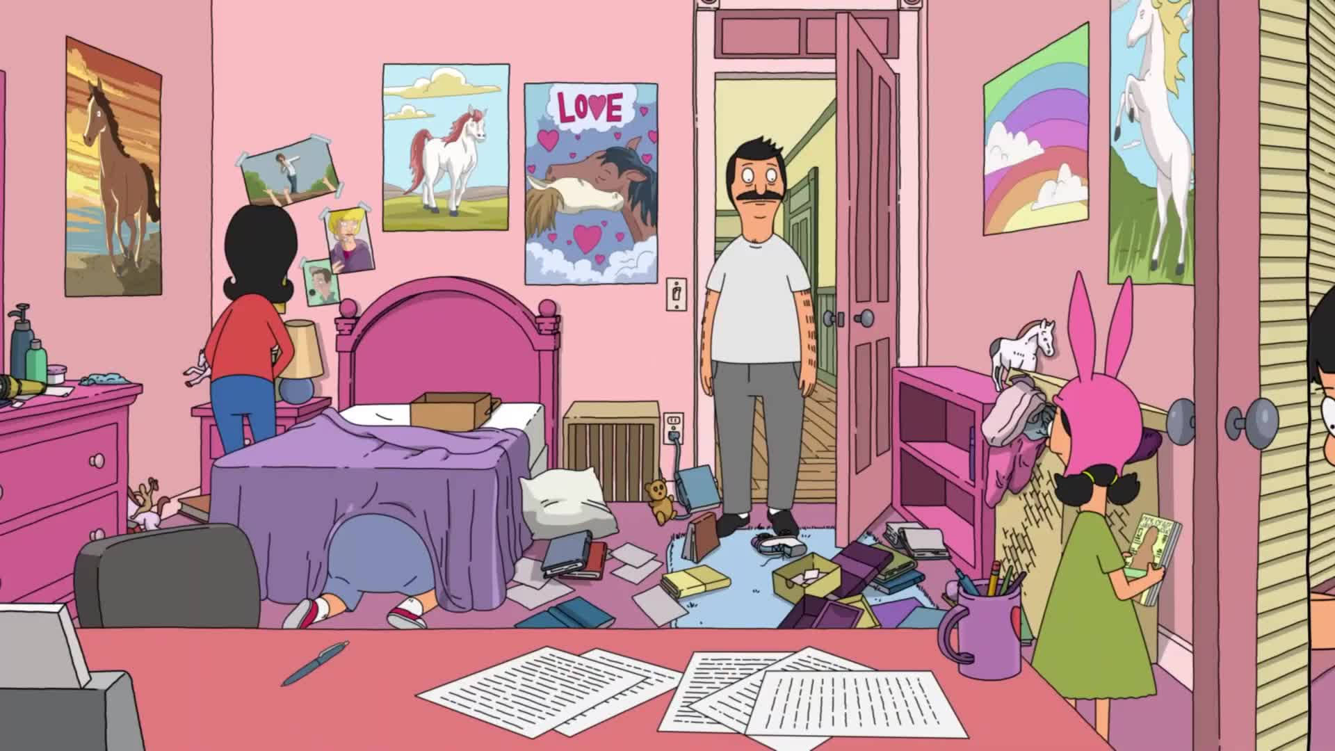 Bobs Burgers Belchers Cleaning A Room